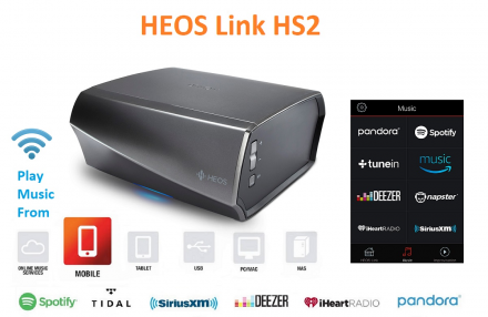 HEOS Link HS2 Music Server Denon nhỏ gọn toàn năng, tương lai của âm nhạc